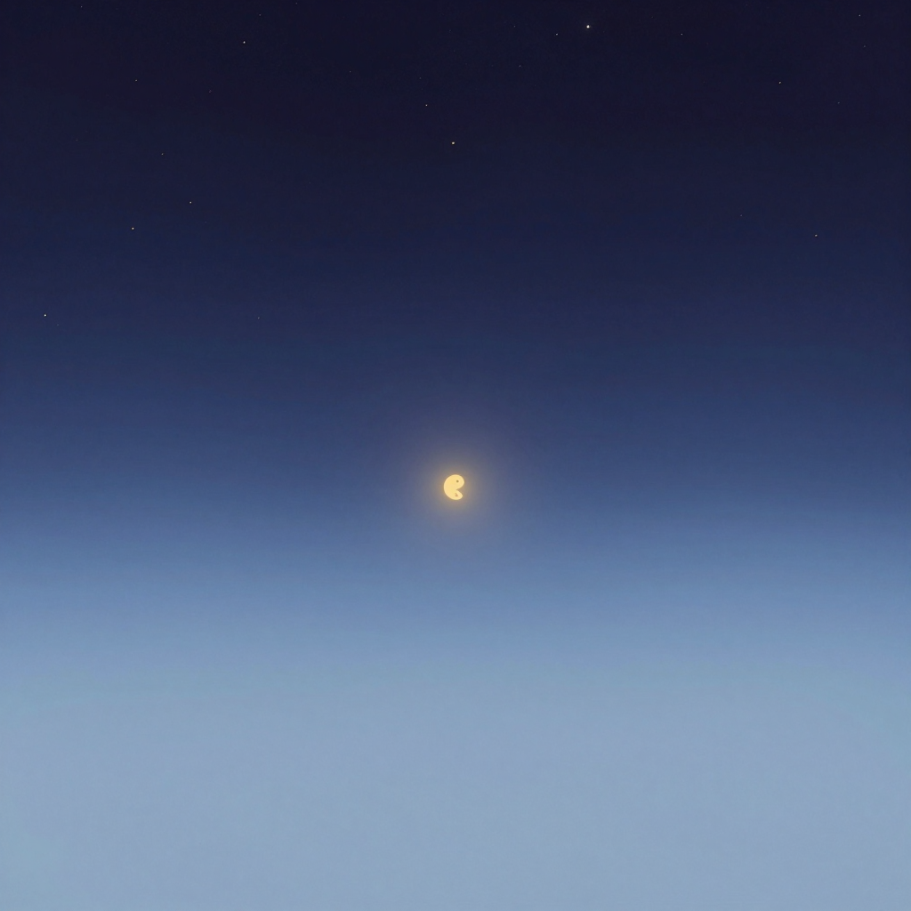 空性体验：一片无边无际的澄澈虚空，如淡蓝透明的天穹，没有云、没有边界、没有焦点，远处若有若无的微光自深处透出，仿佛觉知本身在轻轻呼