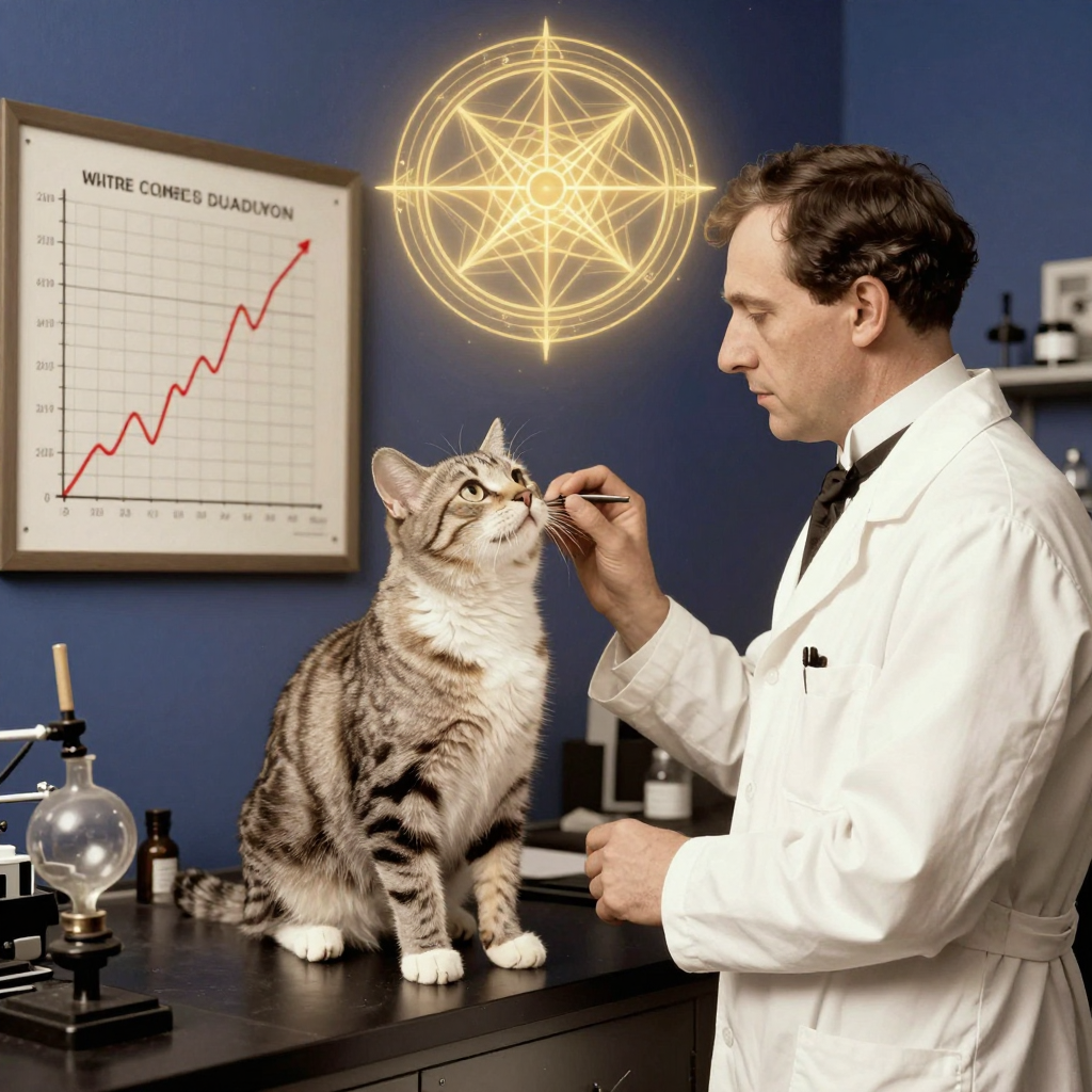 沃尔特·坎农：A 1920s laboratory scene: Walter Cannon in a white coat, obs
